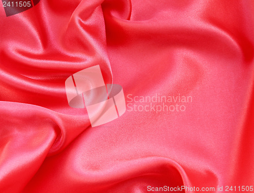 Image of Smooth Red Silk can use as background 