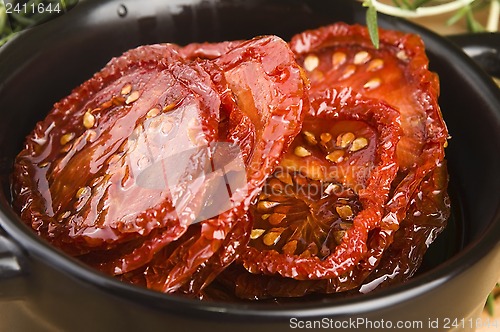 Image of Sun dried tomatoes with olive oil