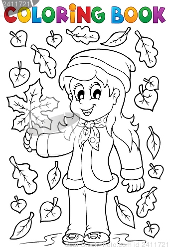 Image of Coloring book with autumn theme 2