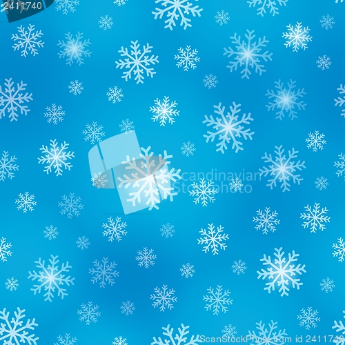 Image of Seamless background snowflakes 1