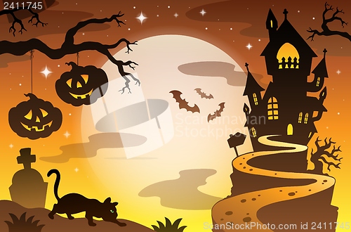 Image of Halloween topic background 4