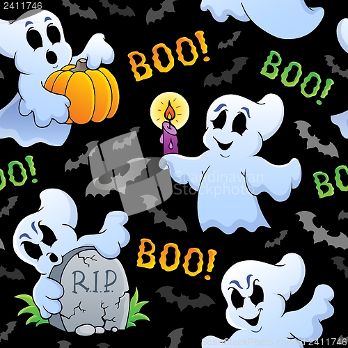 Image of Halloween seamless background 4