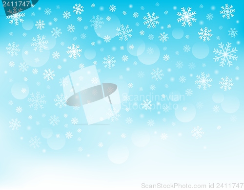 Image of Snowflake theme background 3