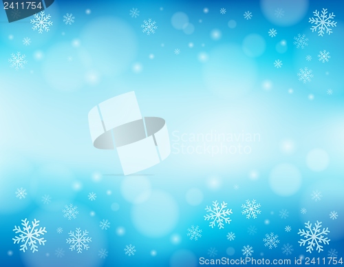 Image of Snowflake theme background 1