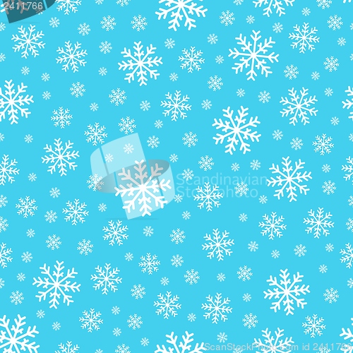 Image of Seamless background snowflakes 2