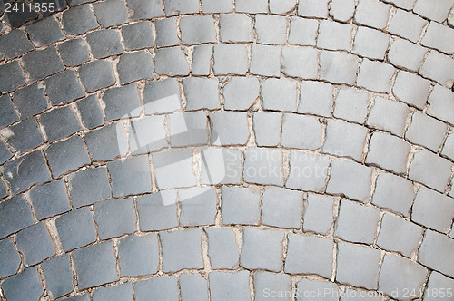 Image of cobbled road as background