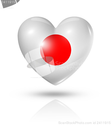 Image of Love Japan, heart flag icon
