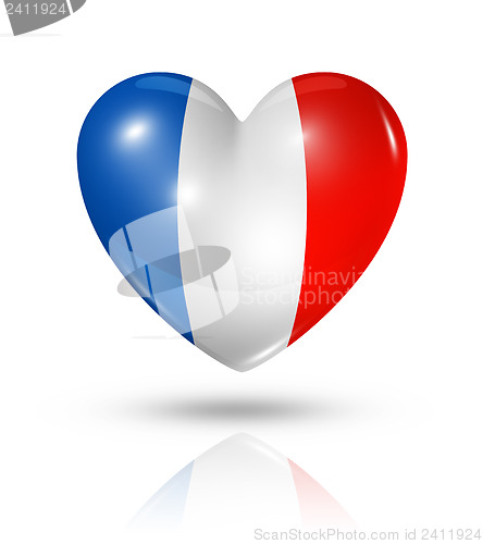 Image of Love France, heart flag icon