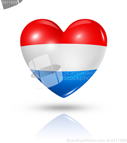 Image of Love Netherlands, heart flag icon