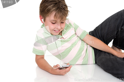 Image of Child enjoying music