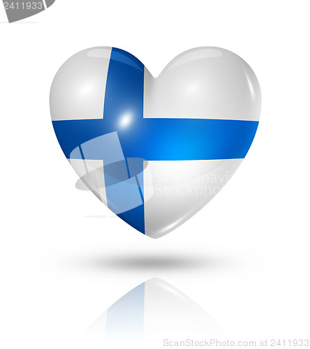 Image of Love Finland, heart flag icon