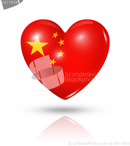 Image of Love China, heart flag icon