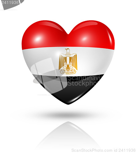 Image of Love Egypt, heart flag icon