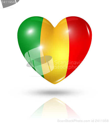 Image of Love Mali, heart flag icon