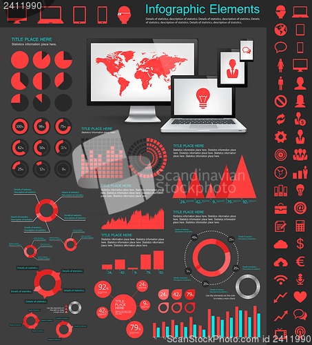 Image of IT Industry Infographic Elements