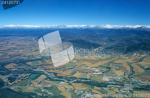 Image of Aerial view of valley of Rio Aragon