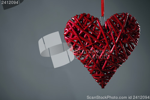 Image of Hand made red heart