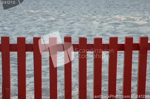 Image of the red fence