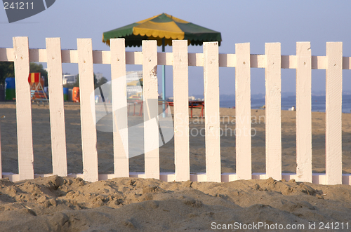 Image of the white fence