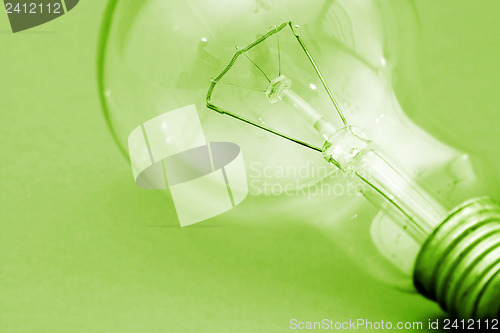 Image of Background with lit lightbulb