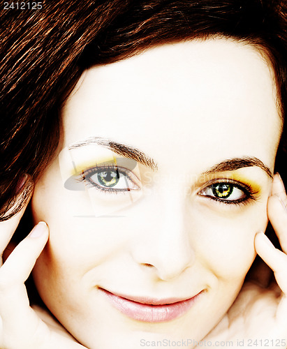 Image of Woman with green eyes