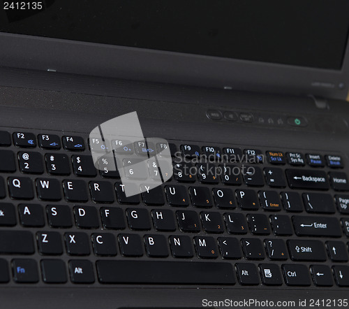 Image of laptop keyboard