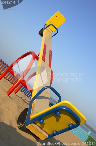 Image of swing  on the beach