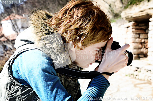 Image of Professional woman photographer 