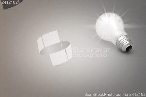 Image of Background with lit lightbulb