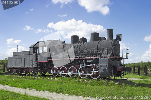 Image of The steam locomotive of Soviet production of the 30s