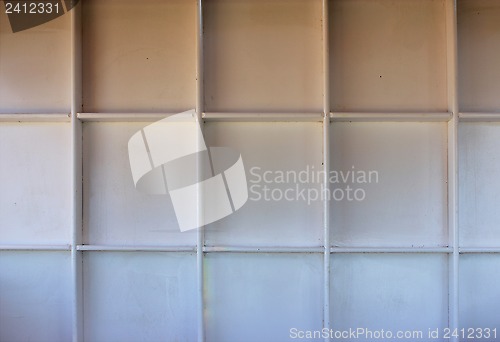 Image of white wooden shelf