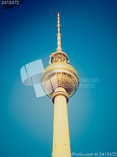 Image of Retro look Berlin Fernsehturm