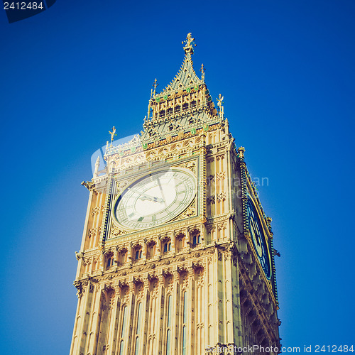 Image of Vintage look Big Ben, London