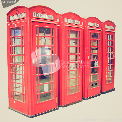 Image of Vintage look London telephone box