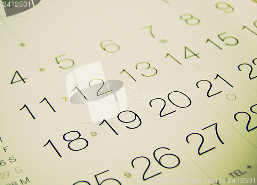 Image of Retro look Calendar