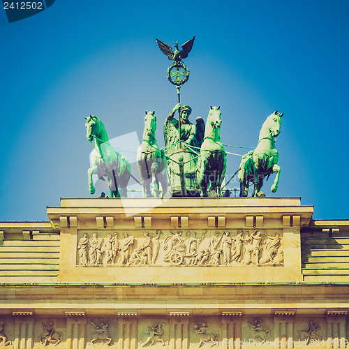 Image of Retro look Brandenburger Tor, Berlin