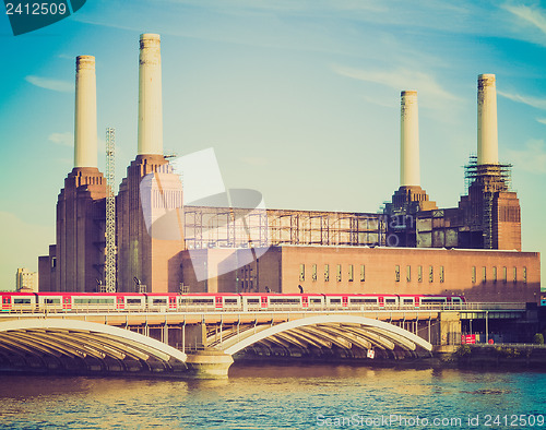 Image of Vintage look Battersea Powerstation London