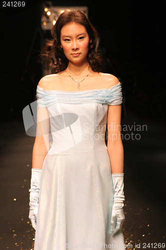 Image of Asian model on the catwalk