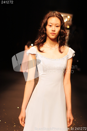 Image of Asian model on the catwalk