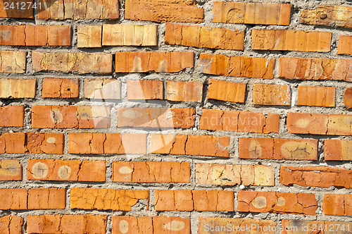 Image of red brick wall as background