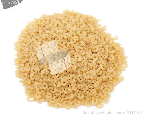 Image of pasta on the white background