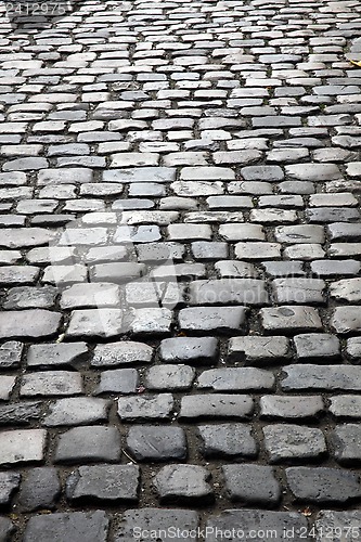 Image of Cube stone structure of Prague road