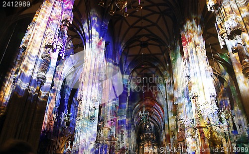 Image of Light in St. Stephen’s Cathedral in Vienna