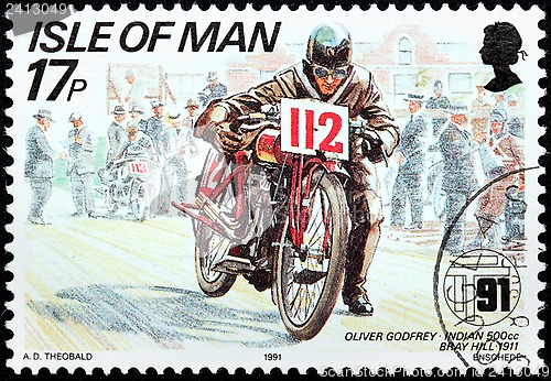 Image of Motorcycle Race Stamp #5
