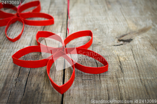 Image of Red Paper Christmas Stars