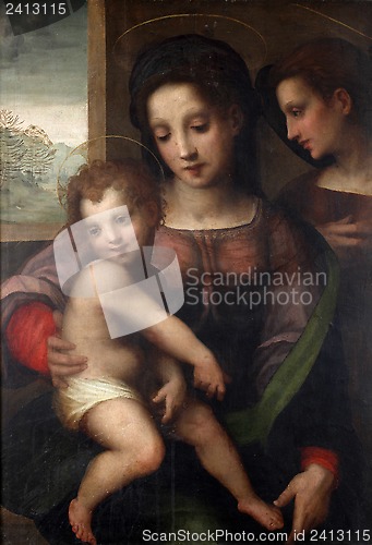 Image of Madonna with Child and angels