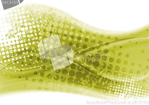 Image of Abstract grunge vector waves