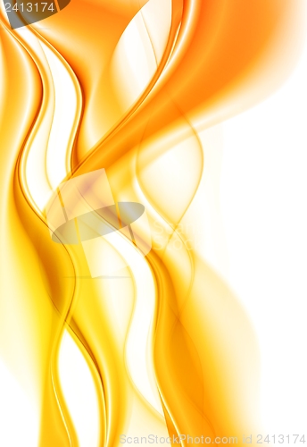 Image of Vector yellow smooth waves