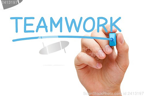 Image of Teamwork Blue Marker