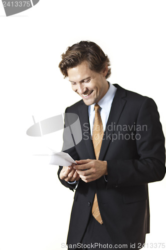 Image of Businessman reminiscing